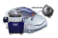 安全气囊检漏系统 airbag inflator leak testing - helium leak detector - titantest leak detector