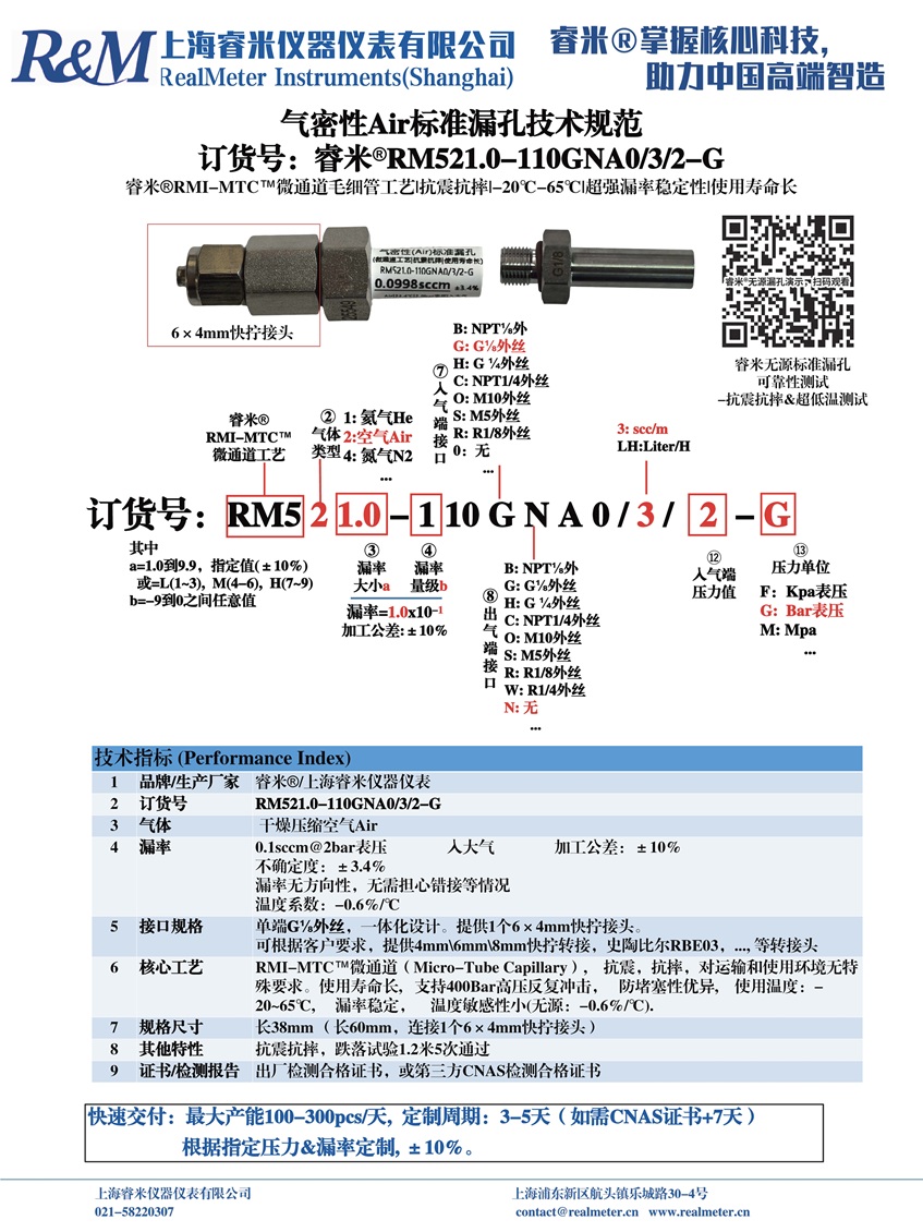 20250807 技术规范 气密Air漏孔 RM521.0-110GNA0 ⁄3⁄2-G 快拧6×4 正和.jpg